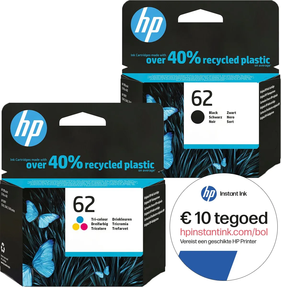 HP 62 N9J71AE Inktcartridge