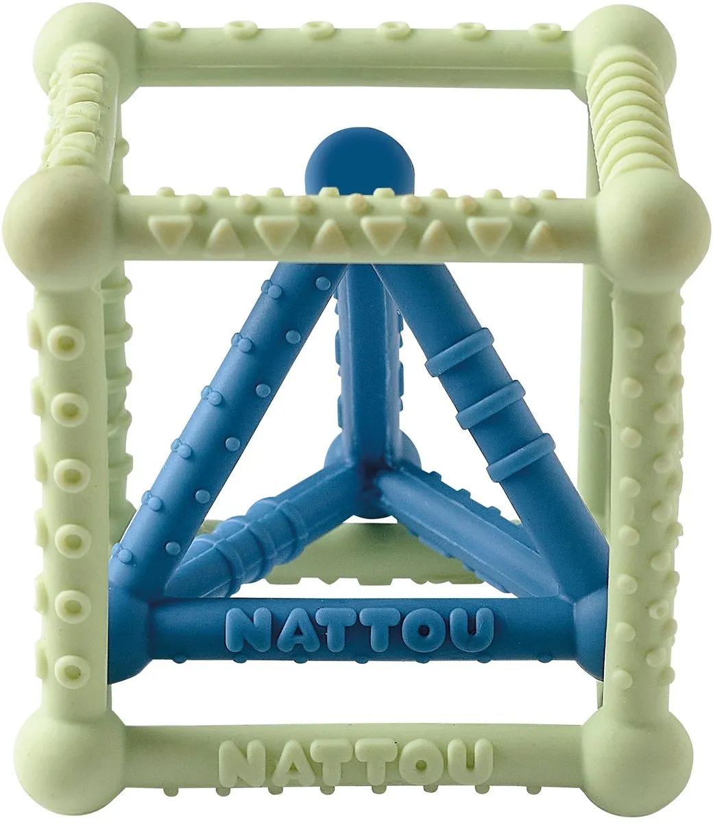 Nattou Kubus Speelgoed Silicone 10cm
