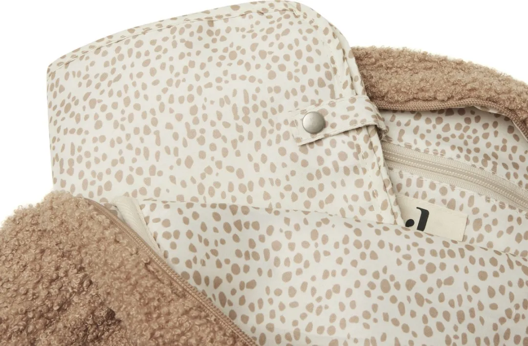 Jollein Luiertas Rugzak Boucle Biscuit - 30x40cm - afbeelding 2 van 6