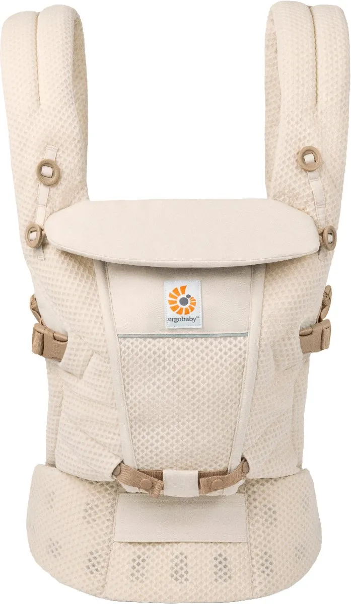 Ergobaby Adapt SoftFlex Mesh Draagzak - Natural Beige - 3 draagmanieren - Ergonomisch bevestigd