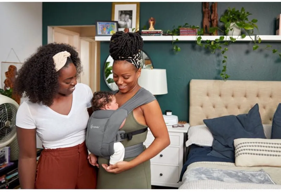 Ergobaby Embrace Soft Air Mesh Washed Black - draagzak baby