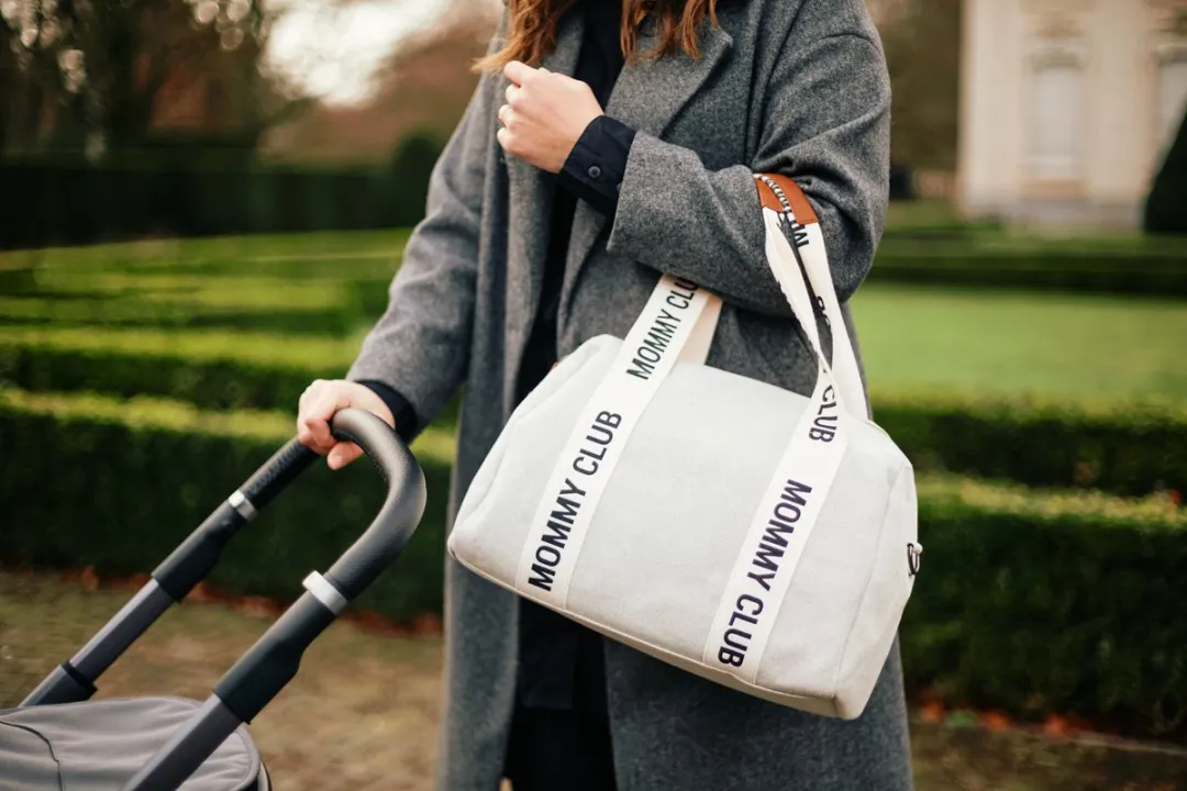 Childhome Mommy Club Verzorgingstas - Canvas - 22L - Grijs - afbeelding 6 van 6