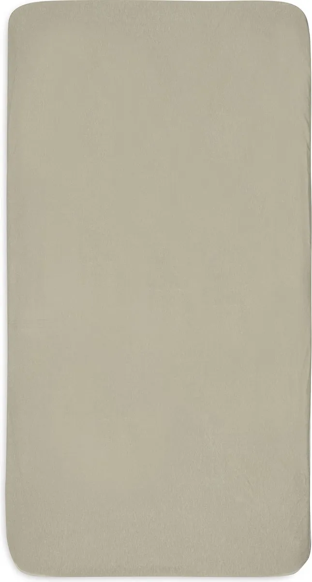 Jollein Jersey Hoeslaken 40/50x80/90cm - 2 Stuks - Olive Green
