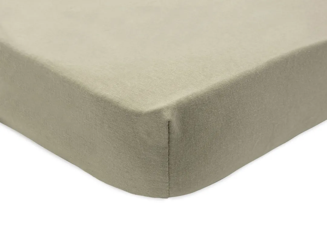 Jollein Jersey Hoeslaken 40/50x80/90cm - 2 Stuks - Olive Green