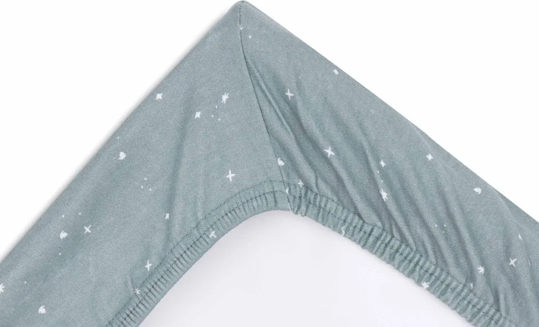 Jollein Aankleedkussenhoes Jersey 50x70cm - Twinkling Sea Green