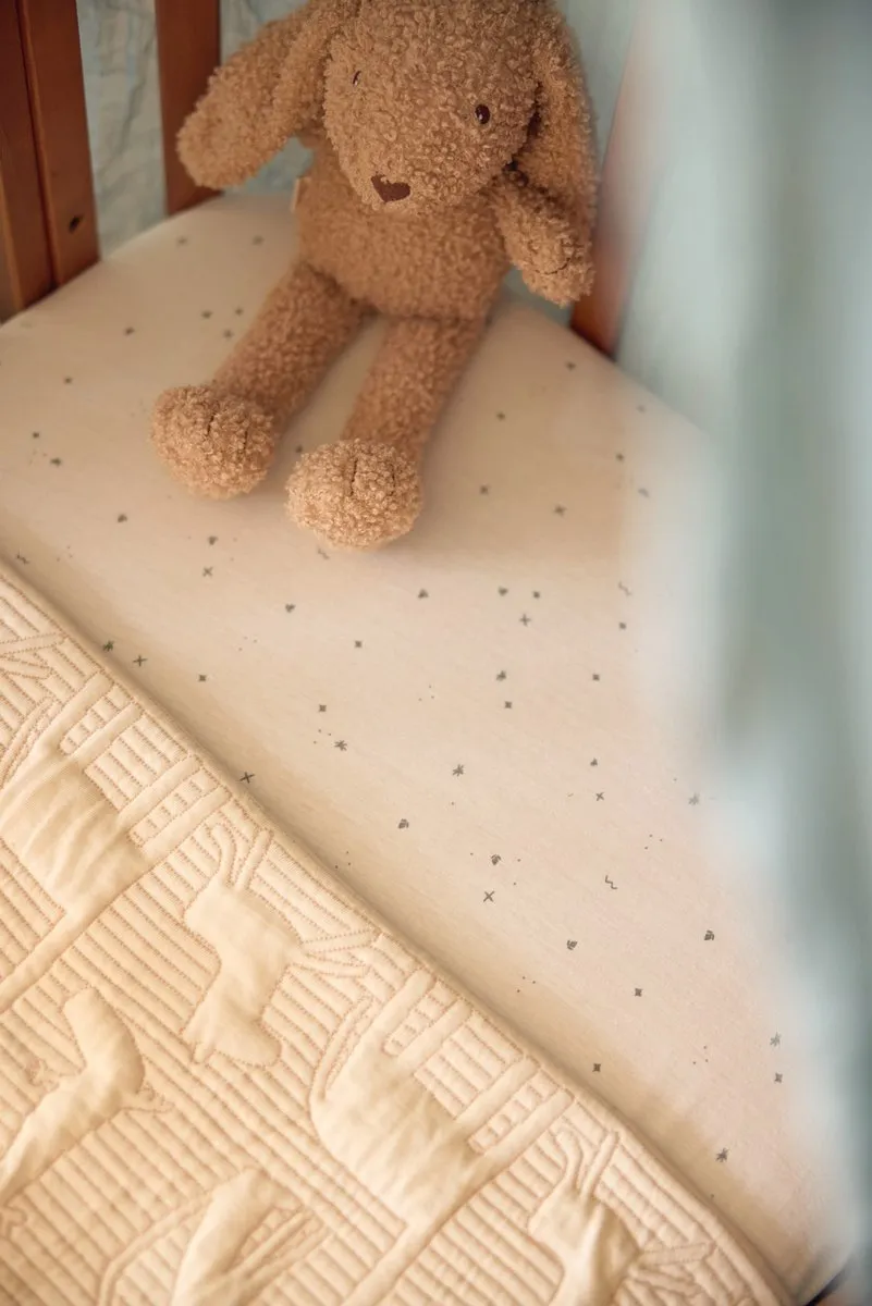 Jollein Aankleedkussenhoes Jersey 50x70cm - Twinkling Sea Green