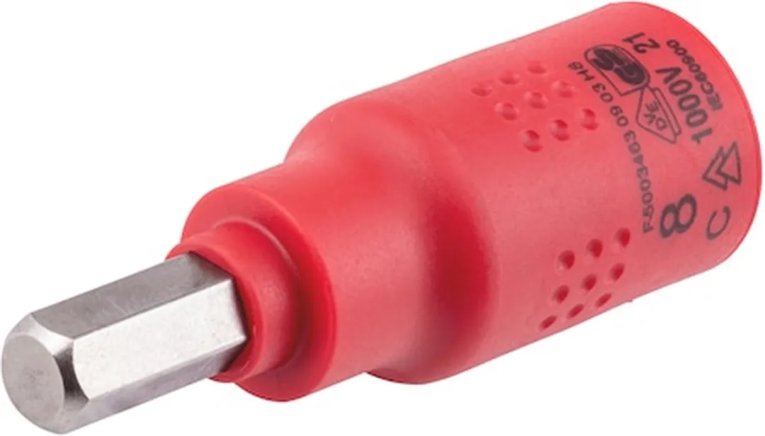 Würth VDE Dopsleutel 3/8" 8mm - Binnenzeskant
