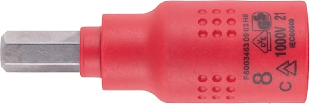 Würth VDE Dopsleutel 3/8" 8mm