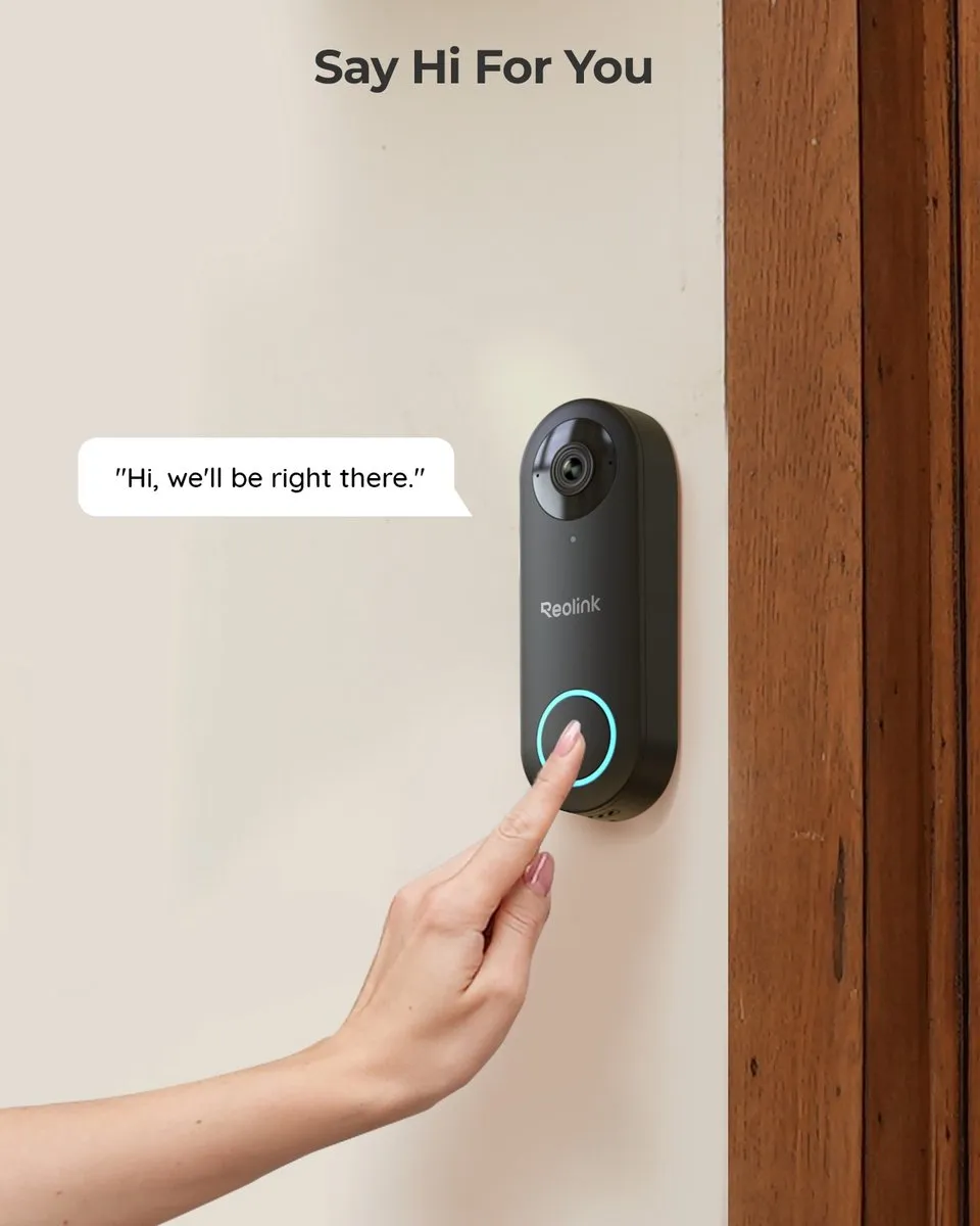 Reolink Video Doorbell POE + 2 Chimes 2K+ IP Camera - Zwart