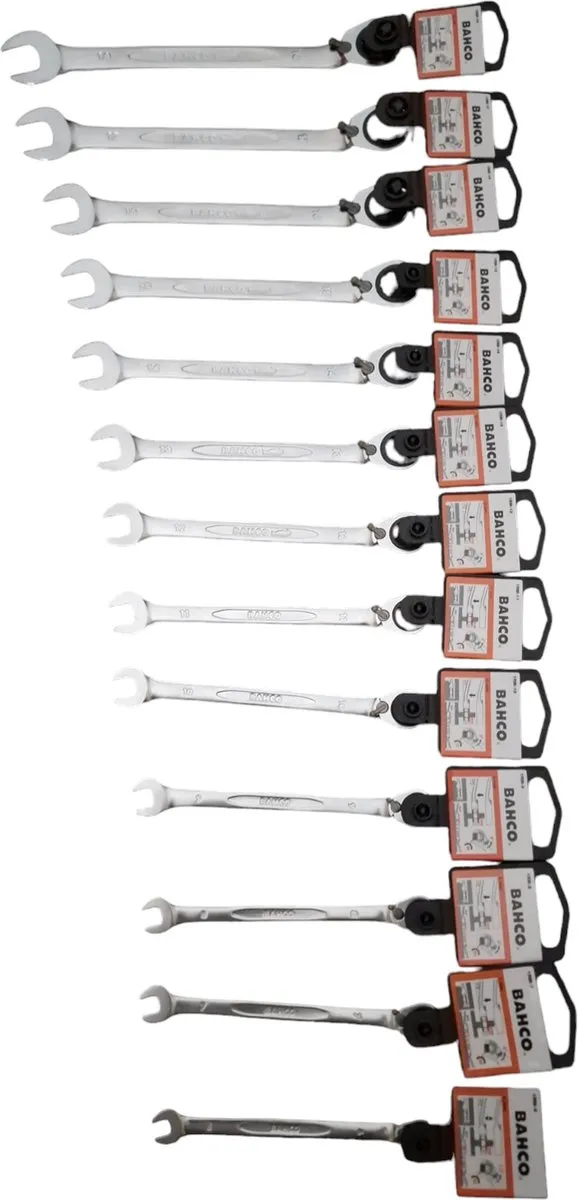 Bahco Steek-/ringratelsleutel Set 13-delig 6-18mm