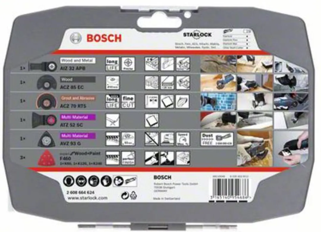 Bosch Professional Zaagbladenset Starlock 5-delig 2608664624