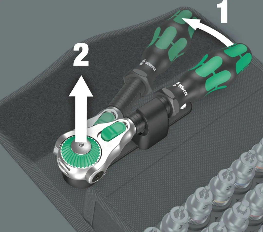 Wera 8100 SB All-in 05003536001 Dopsleutel-bitinzetset 3/8 - 35-delig - afbeelding 6 van 6