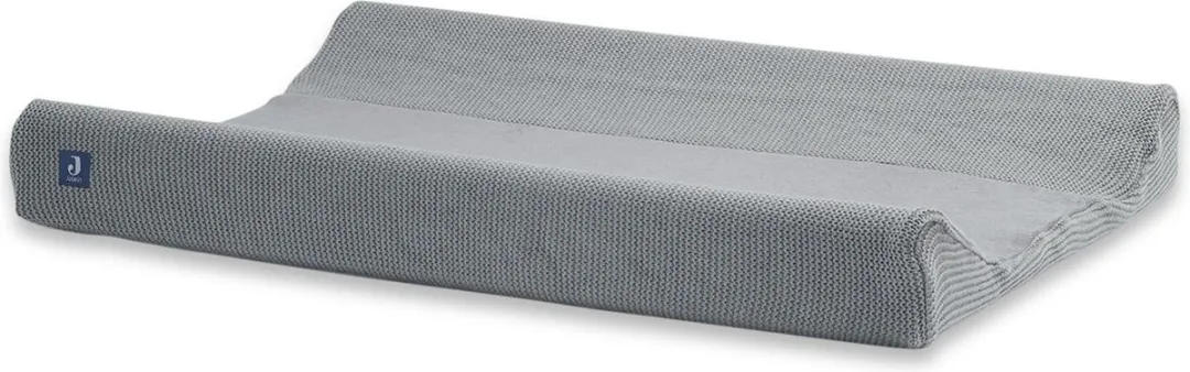Jollein Aankleedkussenhoes Basic Knit 50x70cm - Stone Grey