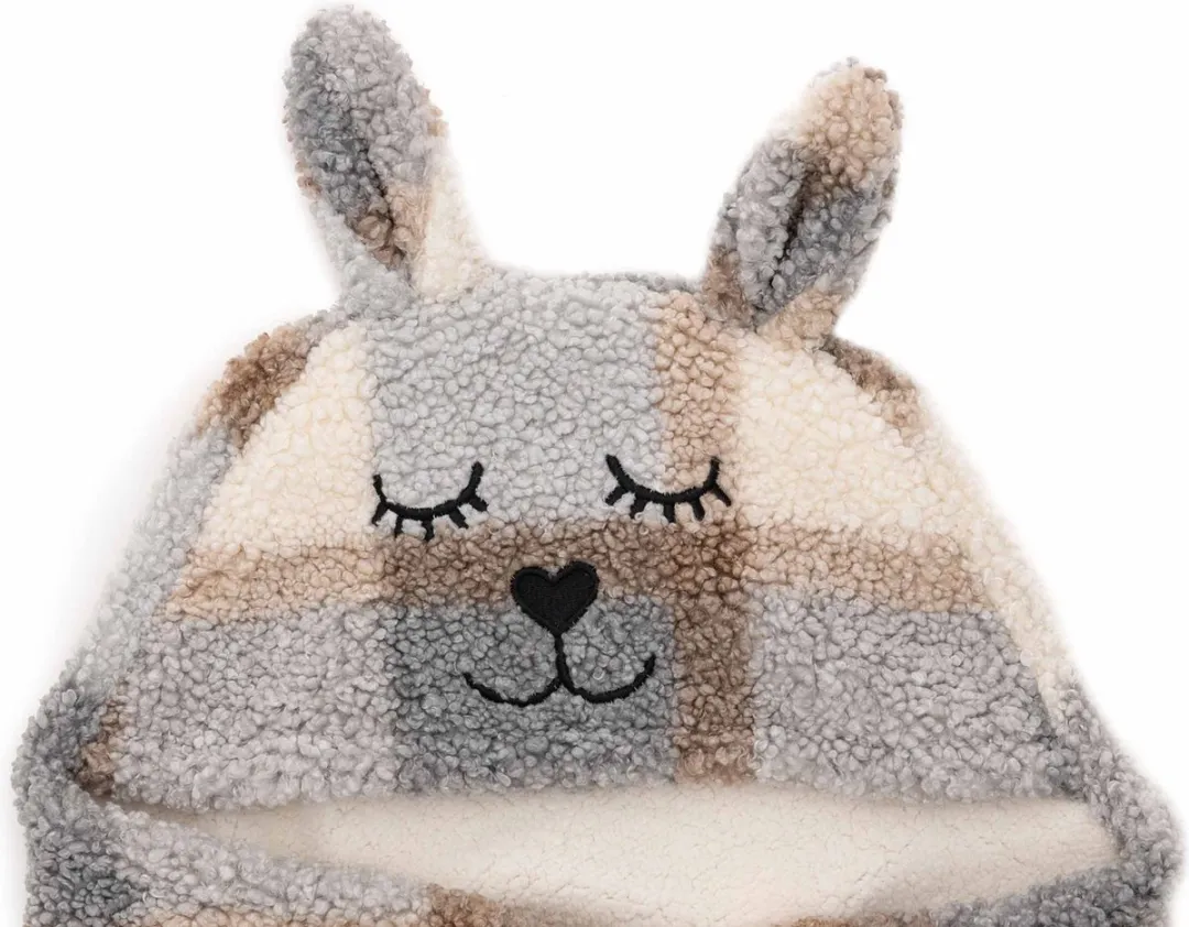 Jollein Wikkeldeken Bunny Check Boucle 100x105cm