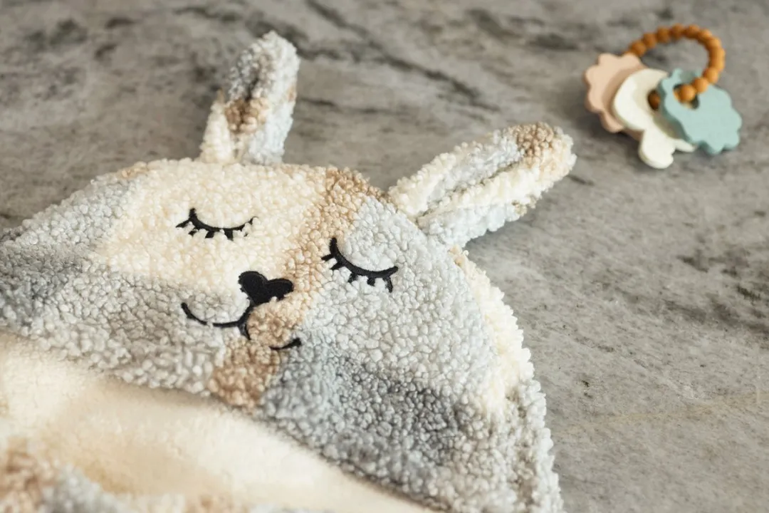 Jollein Wikkeldeken Bunny Check Boucle 100x105cm