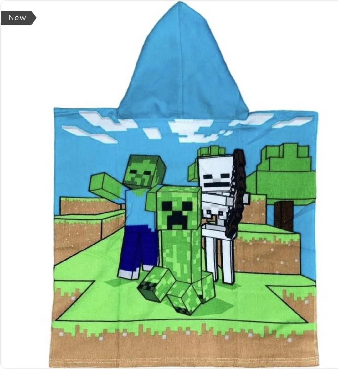 Minecraft Badponcho - One Size - 50x100cm - Multi