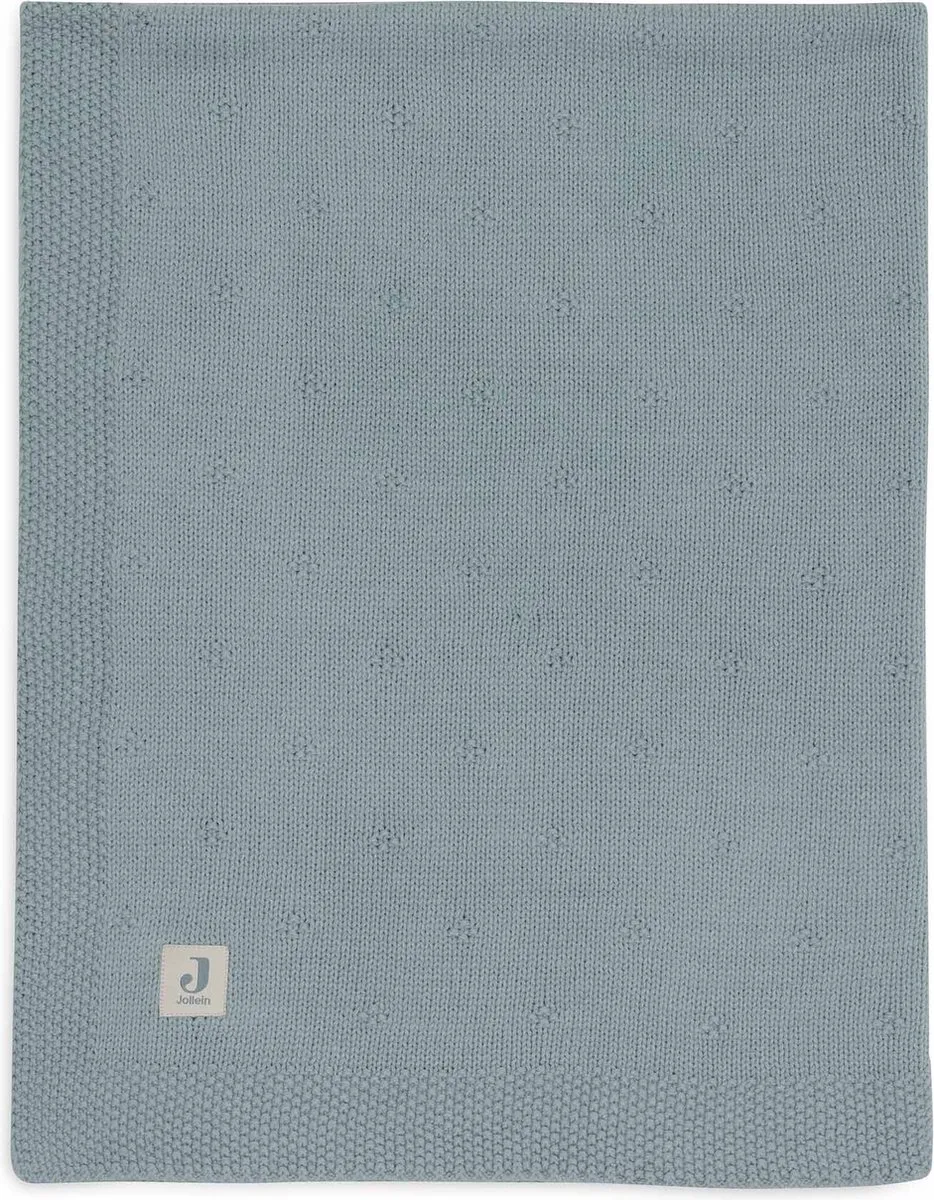 Jollein Deken Wieg 75x100cm Cosy Knit Sea Green