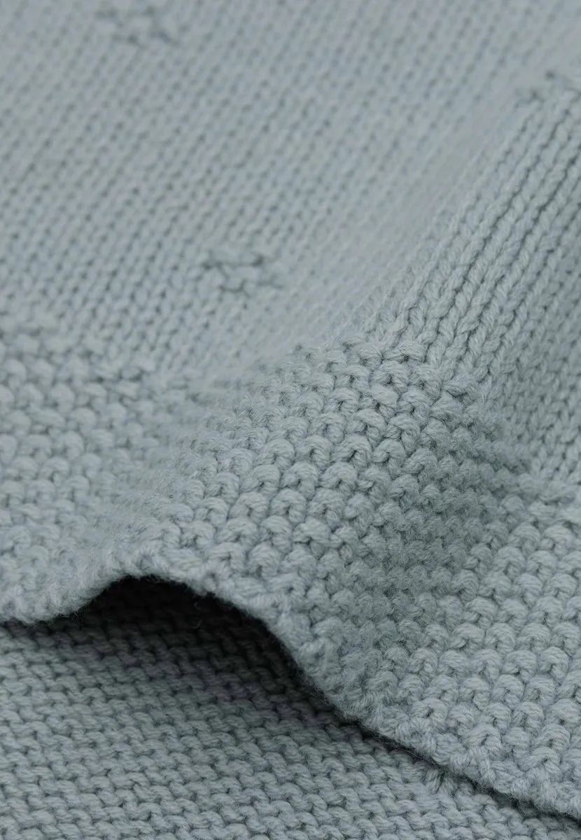 Jollein Deken Wieg 75x100cm Cosy Knit Sea Green