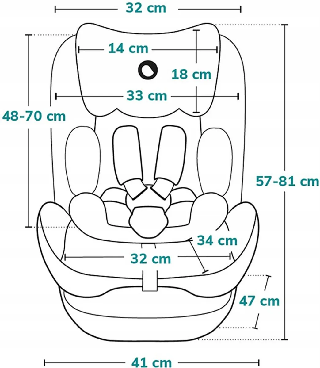 Lionelo Neal i-Size Autostoel 100-150cm - Rood - i-Size goedgekeurd