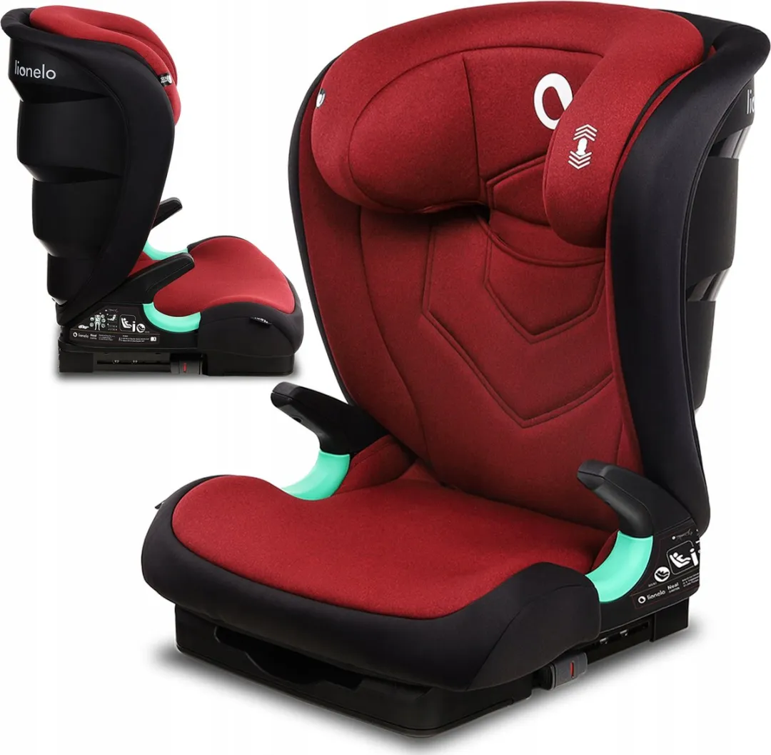 Lionelo Neal i-Size Autostoel 100-150cm - Rood - i-Size goedgekeurd