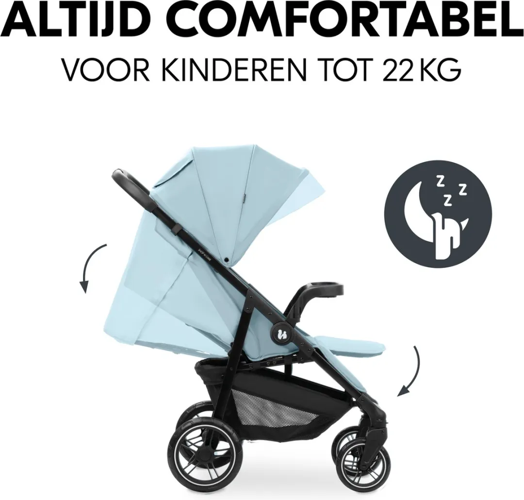 Hauck Shop N Care Buggy - Opvouwbaar - 4 Wielen - Dusty Blue