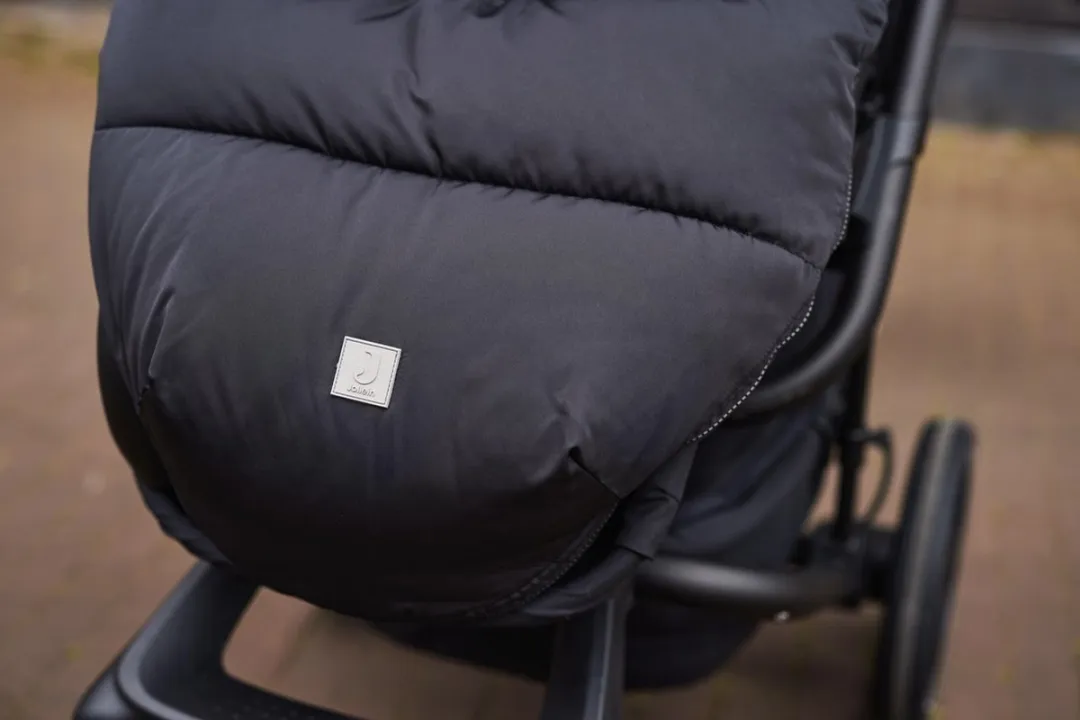 Jollein Voetenzak Buggy & Kinderwagen Puffed Black - Waterafstotend