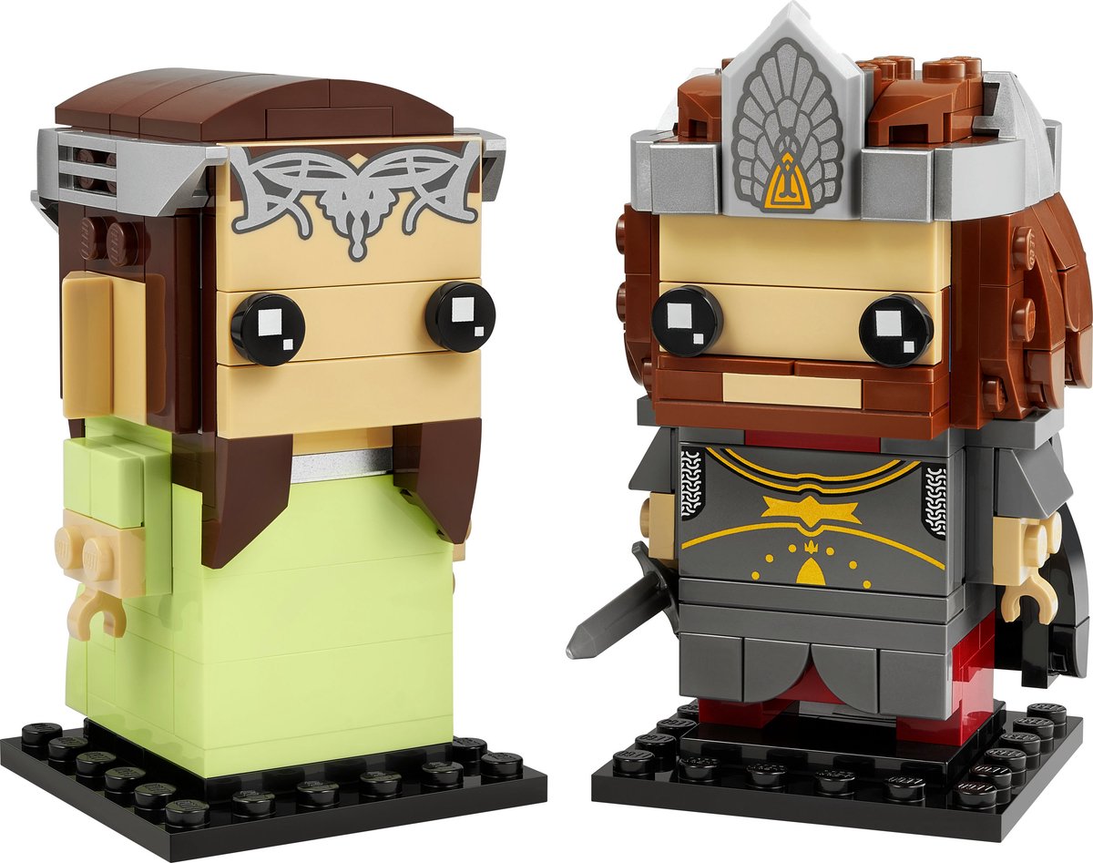 LEGO Lord of the Rings Brickheadz 40632 - Aragorn & Arwen