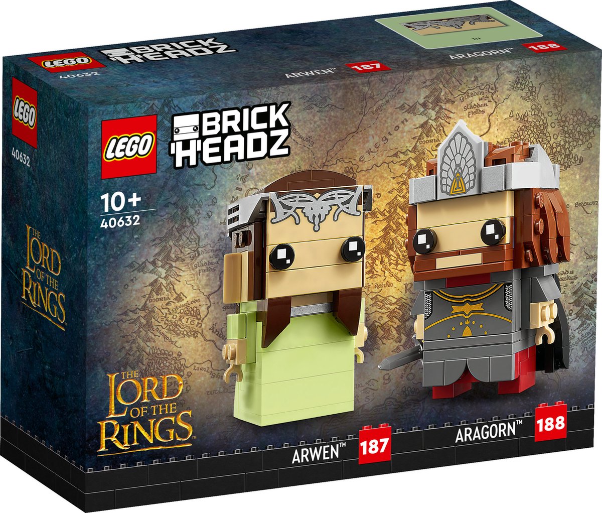 LEGO Lord of the Rings Brickheadz 40632 - Aragorn & Arwen