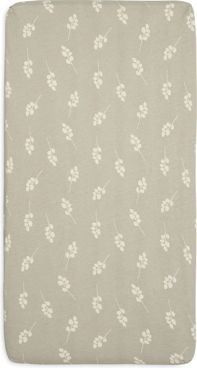 Jollein Hoeslaken Jersey Twig Olive Green 70x140cm