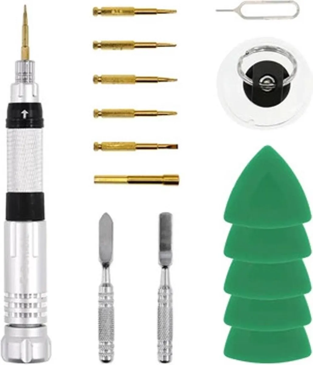 NÖRDIC ED-80616 Reparatieset Smartphone 16-delig - Zwart/staal