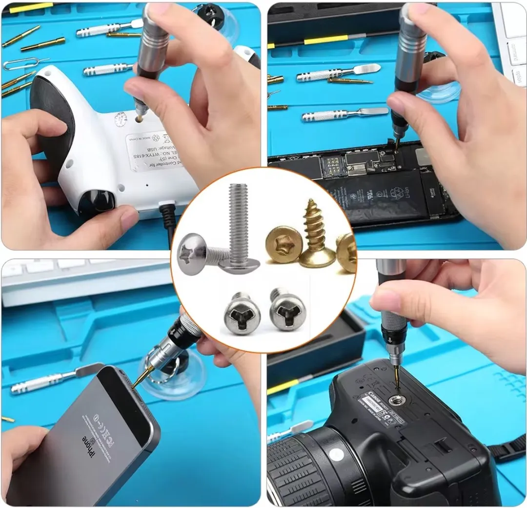 NÖRDIC ED-80616 Reparatieset Smartphone 16-delig - Zwart/staal