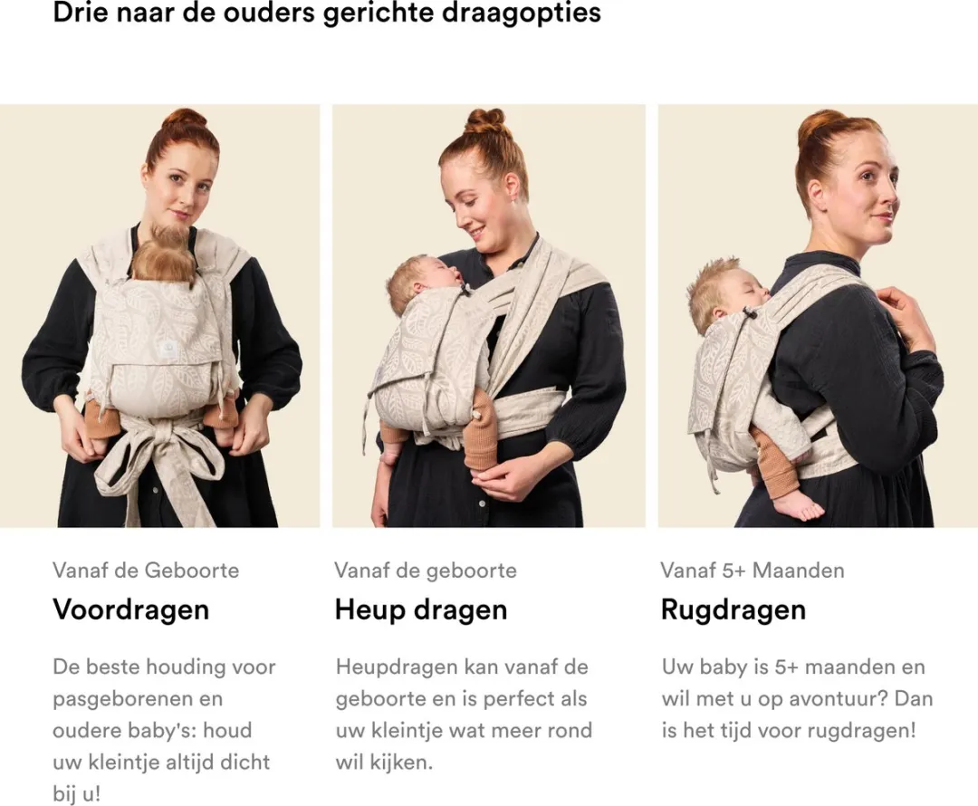 Stokke Limas Draagzak Floral Beige - Versie 2023