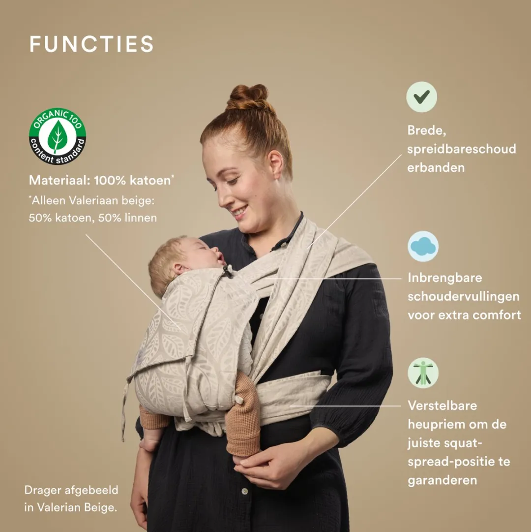 Stokke Limas Draagzak Floral Beige - Versie 2023