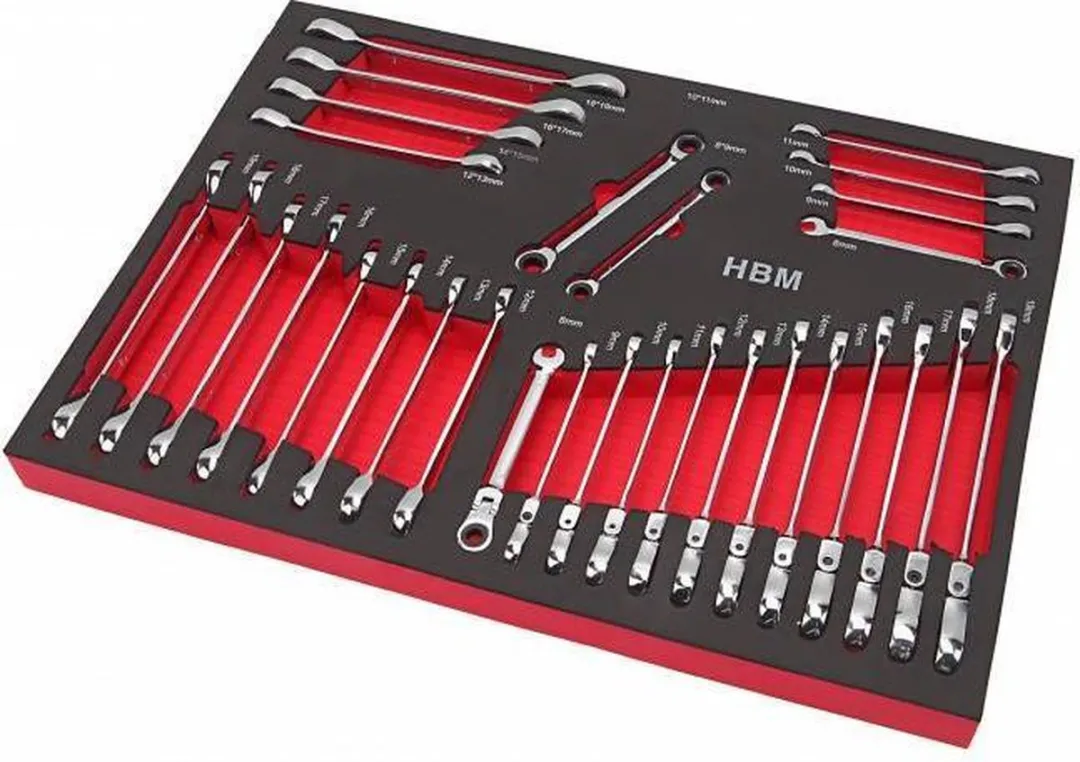 HBM PROFI 30-delige Steeksleutelset