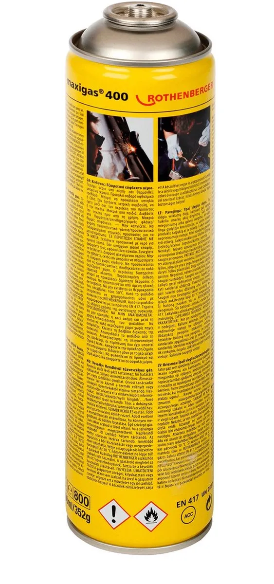 Rothenberger Maxigas 400 Gaspatroon 600ml