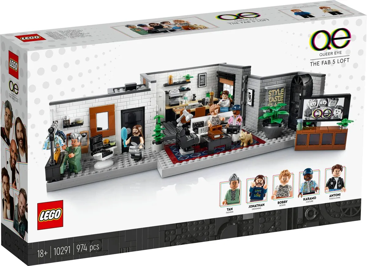 LEGO Creator Expert Queer Eye De Fab 5 Loft 10291 - 974 Stukken