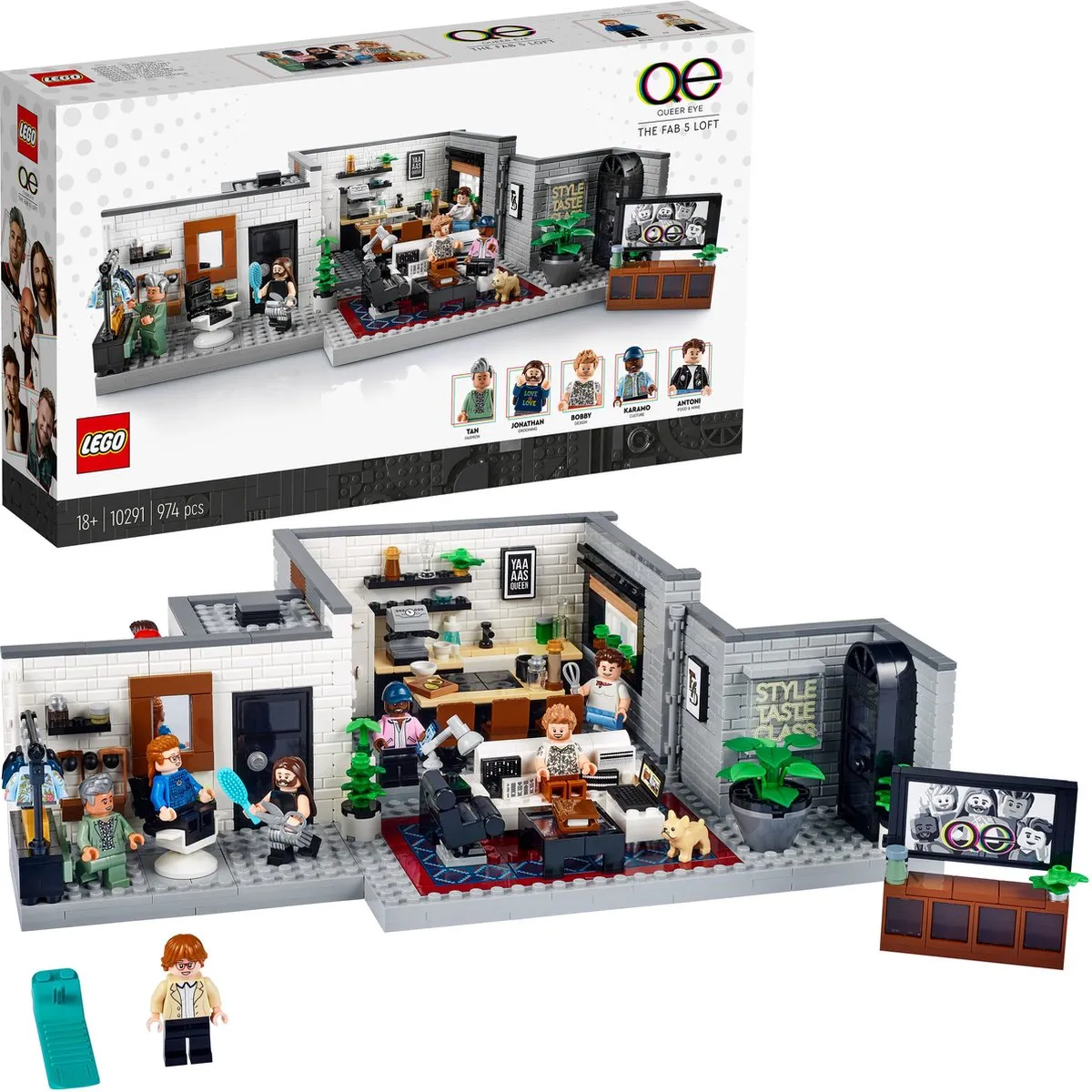 LEGO Creator Expert Queer Eye De Fab 5 Loft 10291