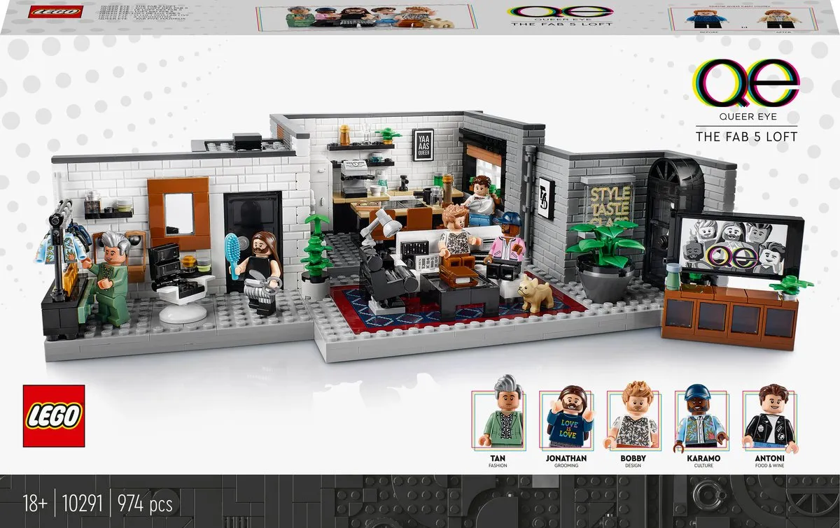 LEGO Creator Expert Queer Eye De Fab 5 Loft 10291 - 974 Stukken
