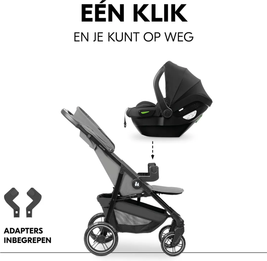 Hauck Travel Set Buggy & Autostoeltje - Zwart