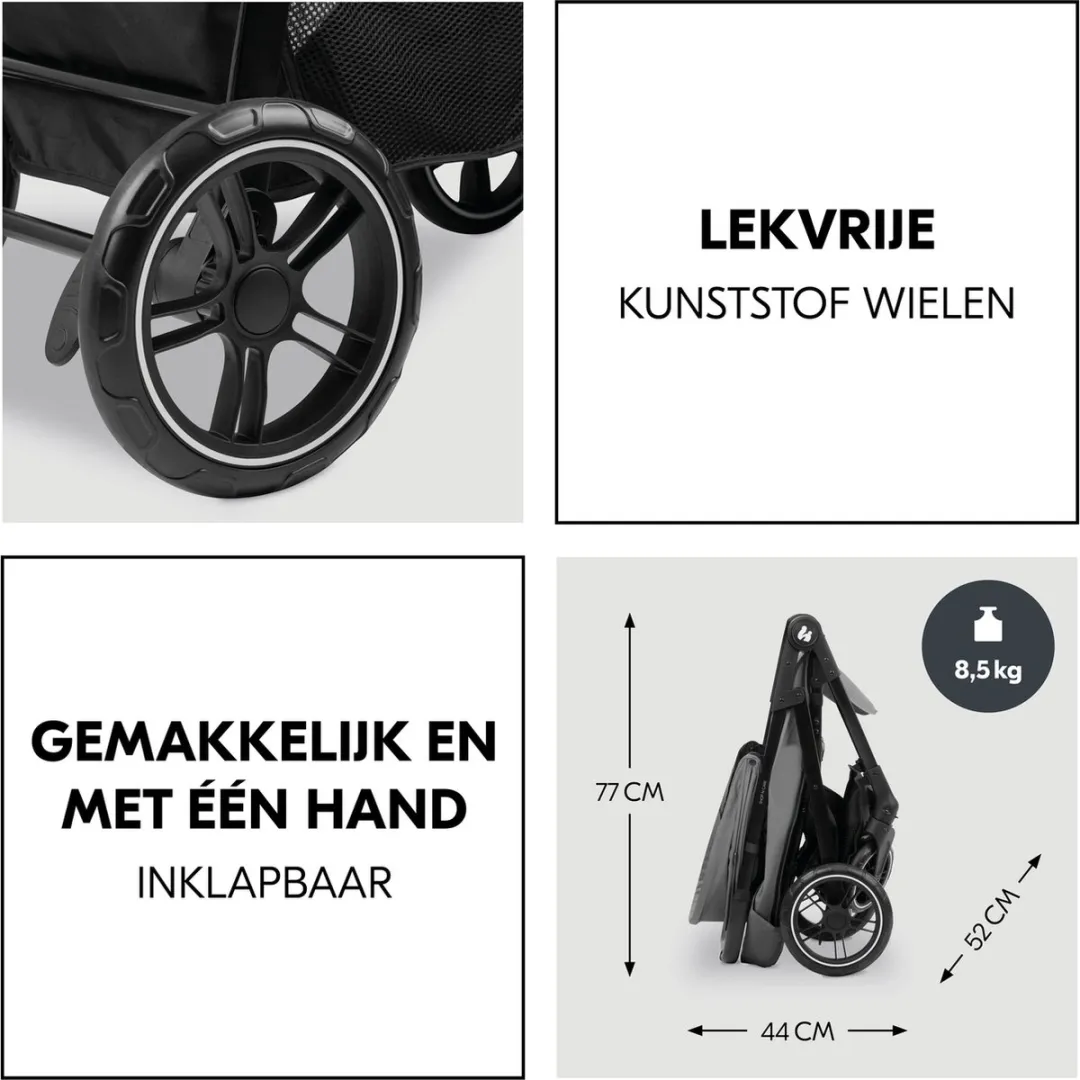 Hauck Travel Set Buggy & Autostoeltje - Zwart