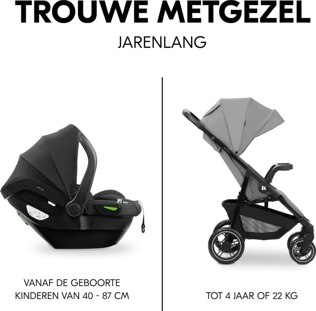 Hauck Travel Set Buggy & Autostoeltje - Zwart