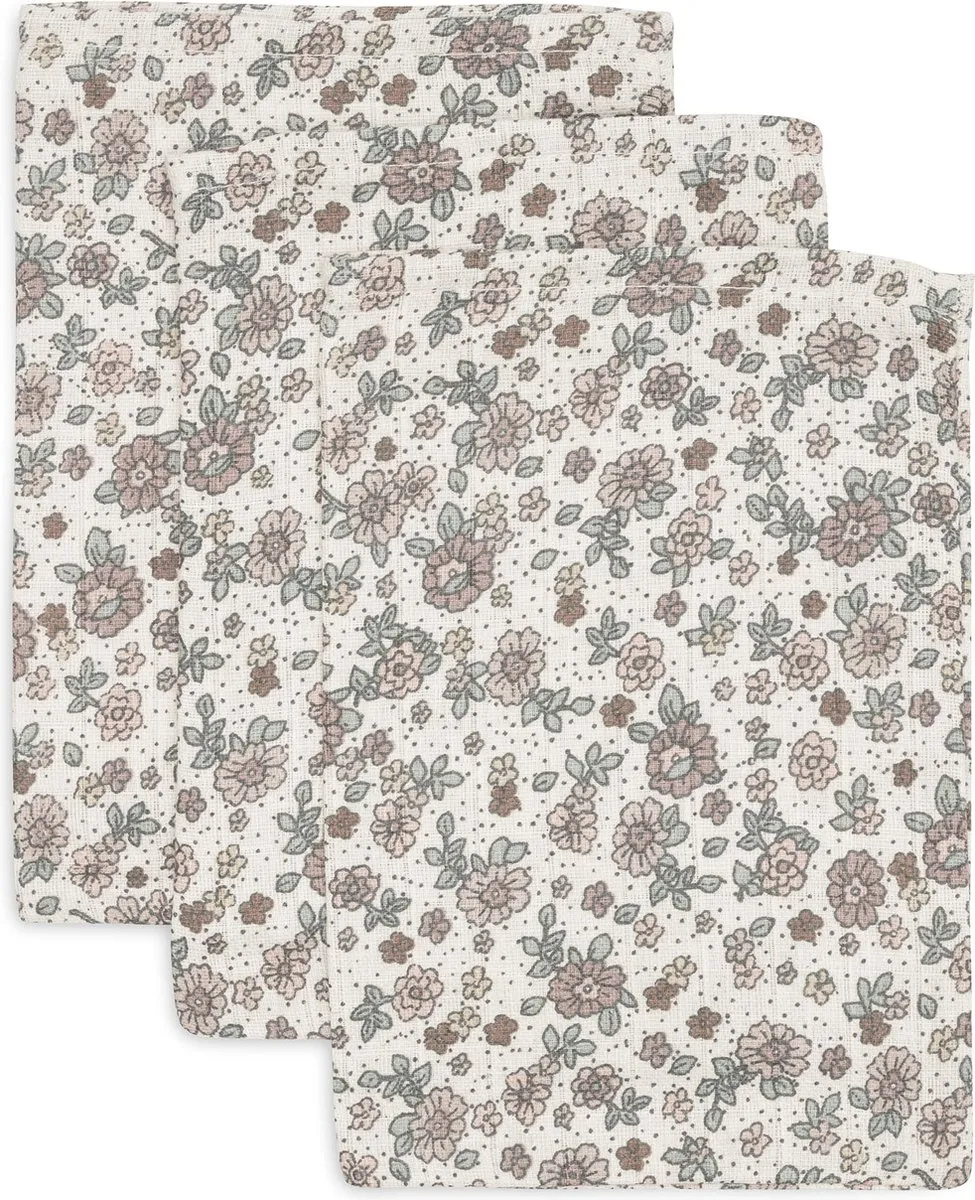 Jollein Hydrofiel Washandje Retro Flowers