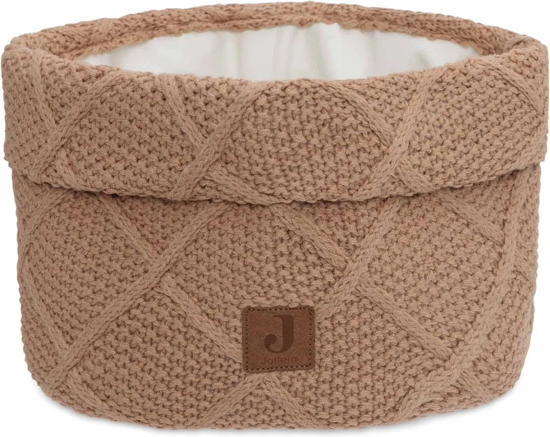Jollein Commode Mandje Check Knit Biscuit
