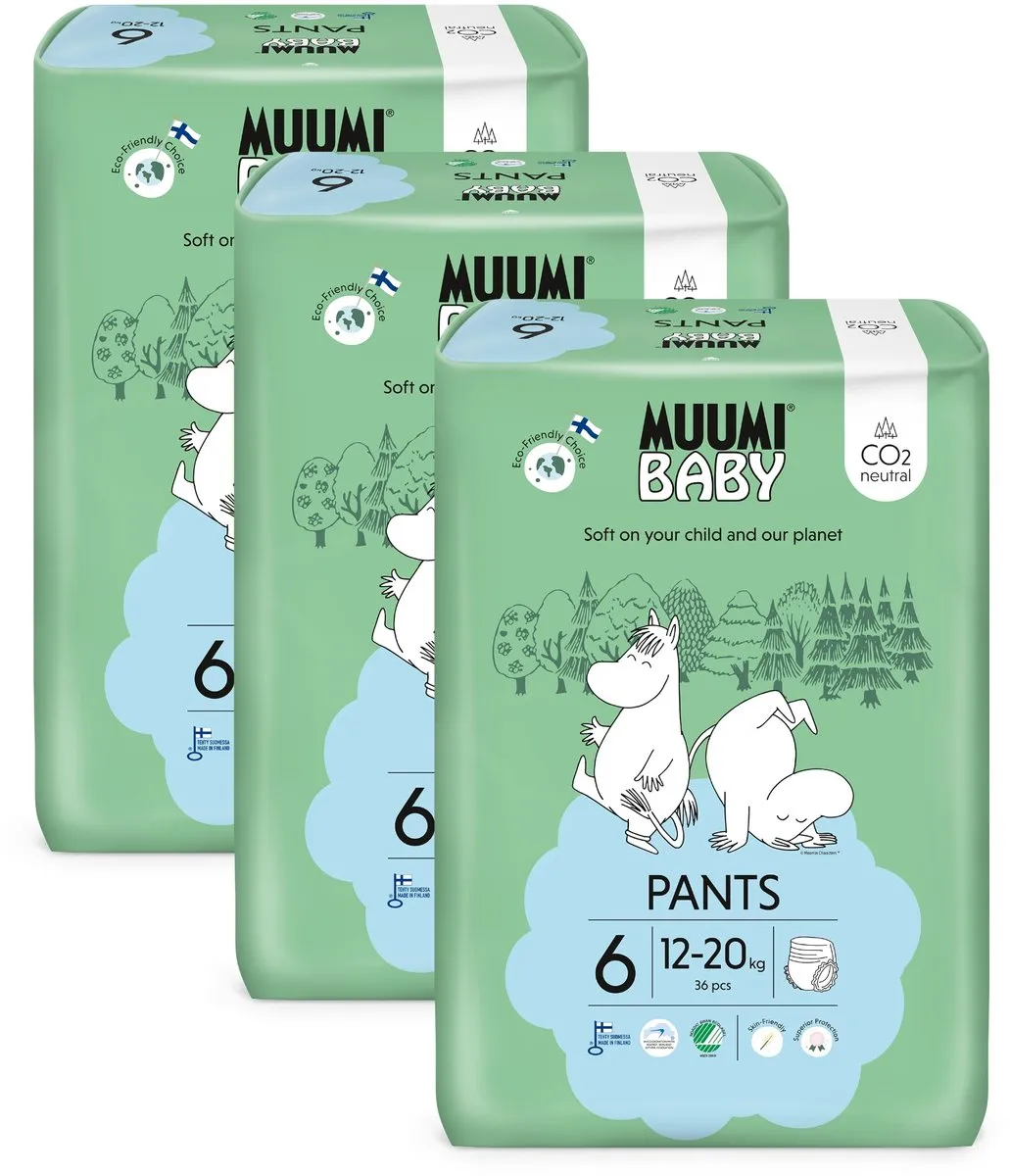 Muumi Baby Eco Luierbroekjes Maat 6