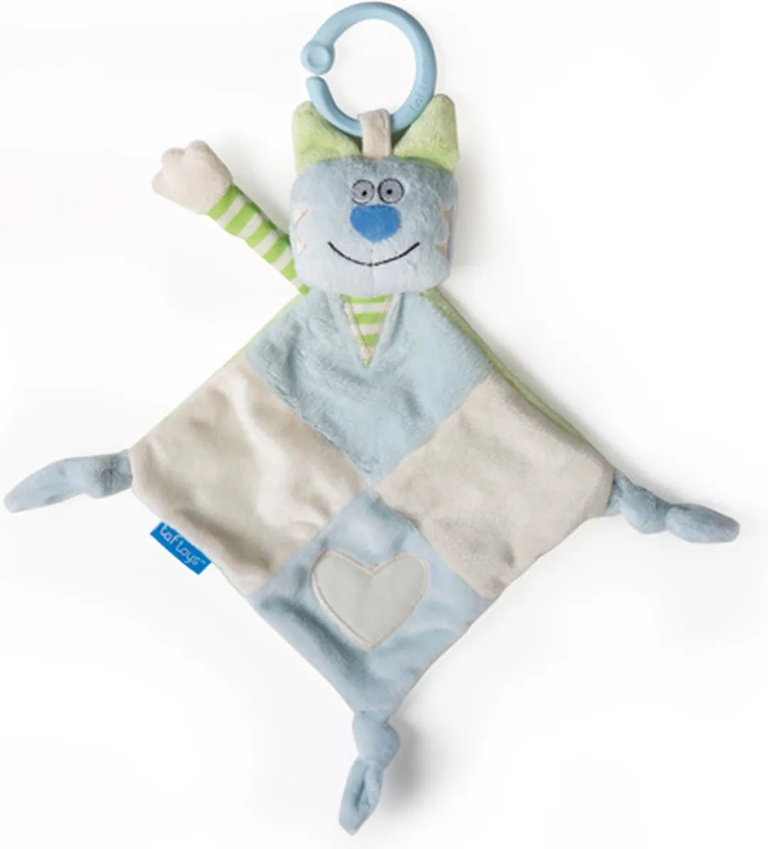 Taf Toys Knuffeldoekje Kat Blauw - 0-24 maanden