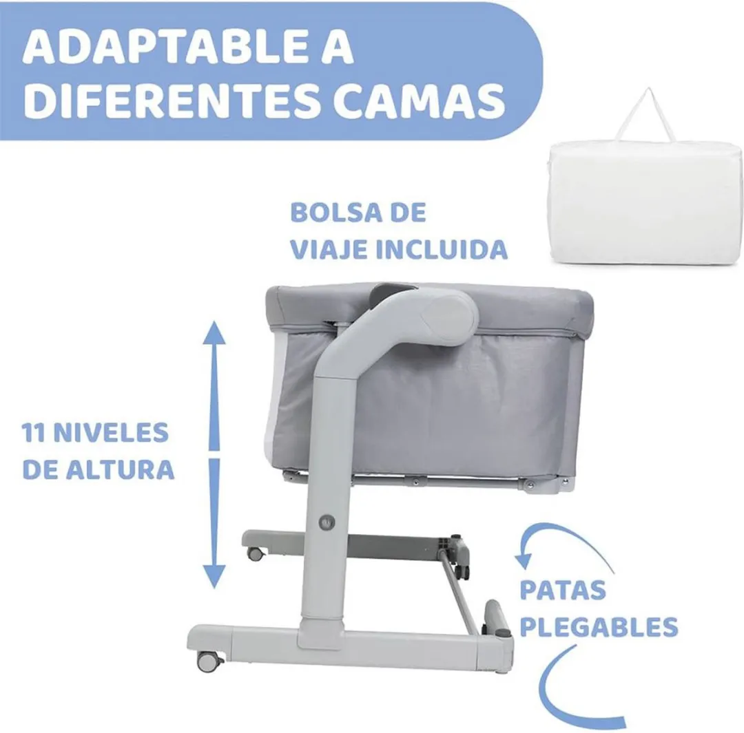 Chicco Next2Me Magic Evo Co-Sleeper - Grijs Mist