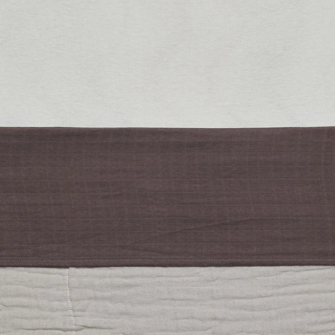 Jollein Baby Laken 120x150cm Chestnut - Wrinkled Cotton