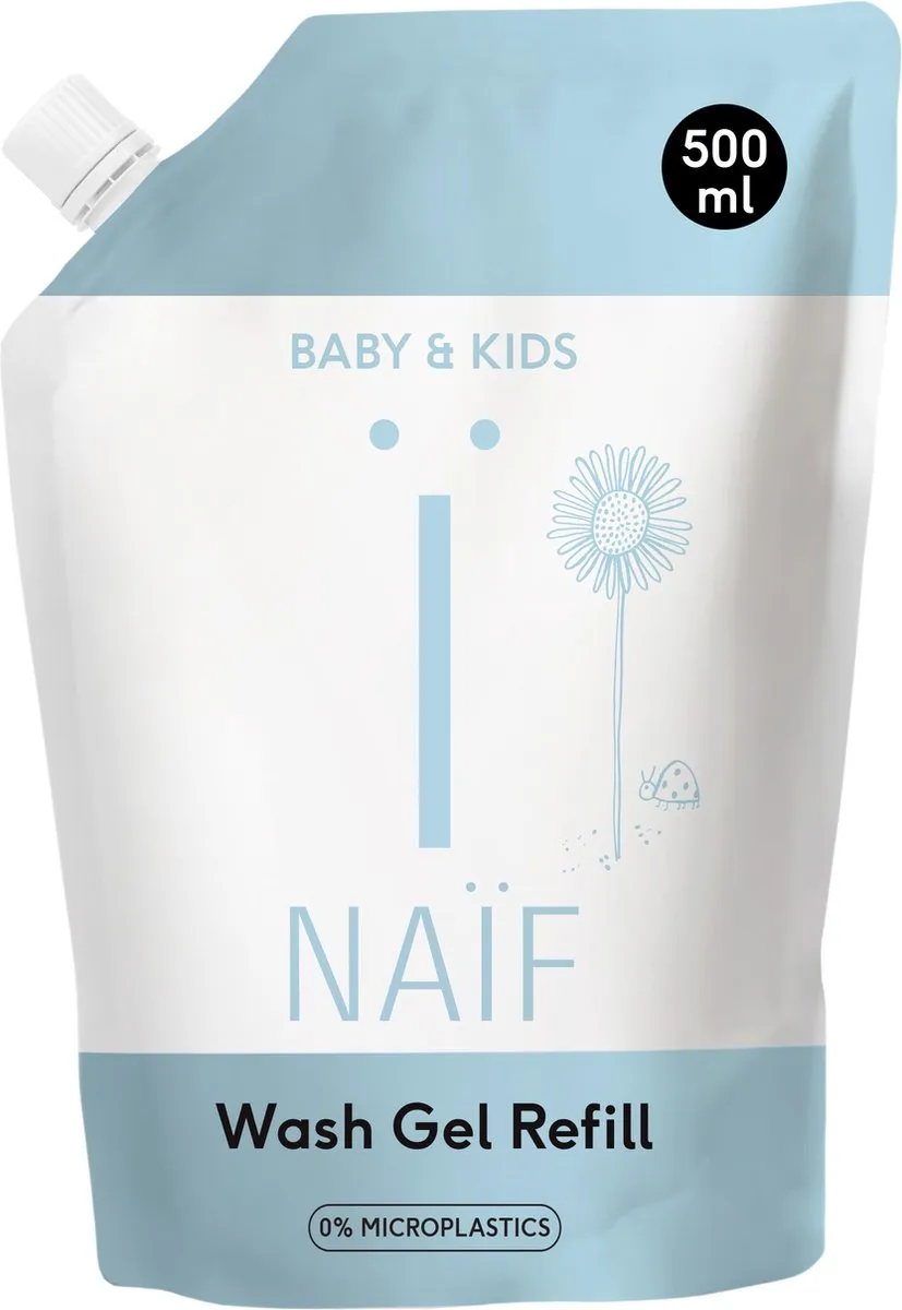 Naïf Reinigende Wasgel Navulverpakking 500ml