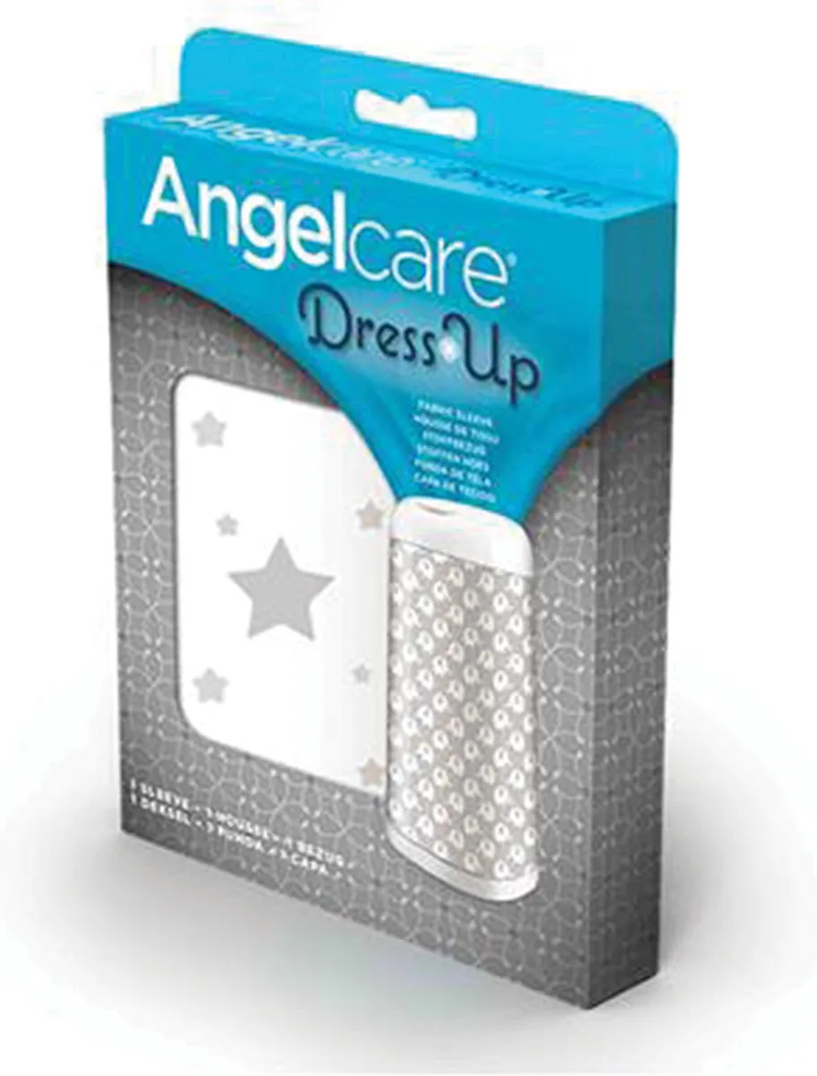 Angelcare Dress Up Grey Stars Hoes Luieremmer - Wit/Grijs