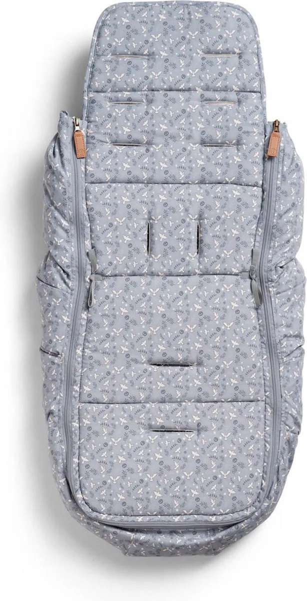 Elodie 2-in-1 Voetenzak & Inlegkussen - Blauw Print - Universeel